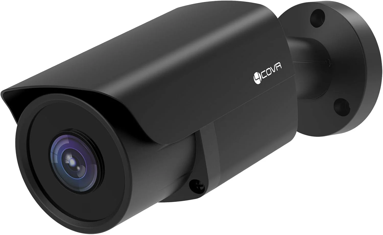 دوربین مداربسته تحت شبکه بولت 4K PoE مدل 4COVR، دوربین نظارتی سیمی 8 مگاپیکسلی UHD، تشخیص انسان و وسیله نقلیه با هوش مصنوعی، لنز 2.8 میلی متری با زاویه دید 110 درجه همراه با صدا، دید در شب مادون قرمز 30 متری، LY37EB8MA