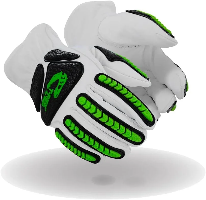 دستکش ایمنی چرمی Magid Glove & Safety T-REX Rebel Series TRX814 با آستر پاراآرامید و محافظ ضربه – سطح برش A6-8/M (یک جفت)