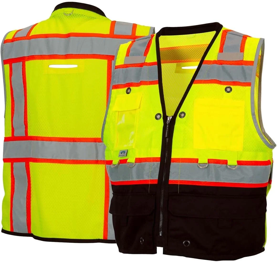 جلیقه ایمنی شب نما لیمویی Pyramex