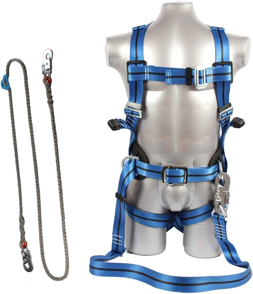 هارنس ضد سقوط، کیت محافظت در برابر سقوط صنعتی، تجهیزات حفاظت فردی، با نقاط اتصال متعدد و راحت، برای کار در ارتفاعات بلند، ساخت و ساز، صعود به سقف، زندگی جالب