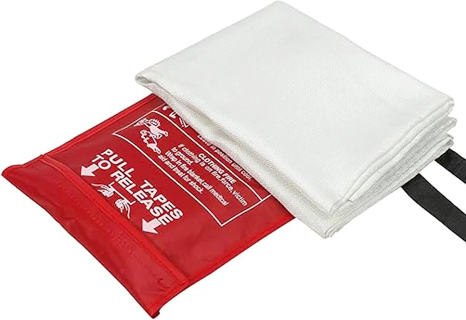 پتو اطفاء حریق کینگ ماریوت | 100% فایبرگلاس | مقاوم در برابر حرارت تا 500 درجه سانتیگراد | تجهیزات ایمنی آتش نشانی اضطراری برای خانه، دفتر و محل کار | موجود در دو سایز 1.2 در 1.8 متر و 1.2 در 1.2 متر (1.2 متر در 1.2 متر)