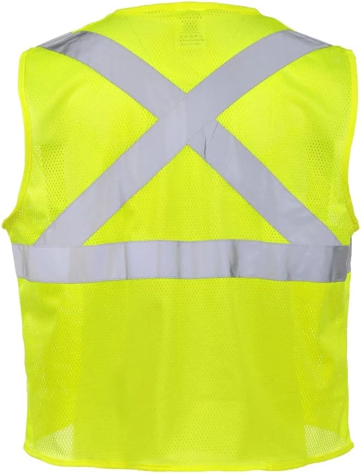 جلیقه ایمنی 5 عددی SAFEGEAR از شرکت J. J. Keller & Associates, Inc.، کلاس 2 نوع R با جیب و بست زیپی - 4XL/5XL، جلیقه توری پلی استر با دید بالا به رنگ سبز لیمویی/زرد برای مردان یا زنان جلیقه ایمنی 5 عددی SAFEGEAR از شرکت J. J. Keller & Associates, Inc.، کلاس 2 نوع R با جیب و بست زیپی - 4XL/5XL، جلیقه توری پلی استر با دید بالا به رنگ سبز لیمویی/زرد برای مردان یا زنان