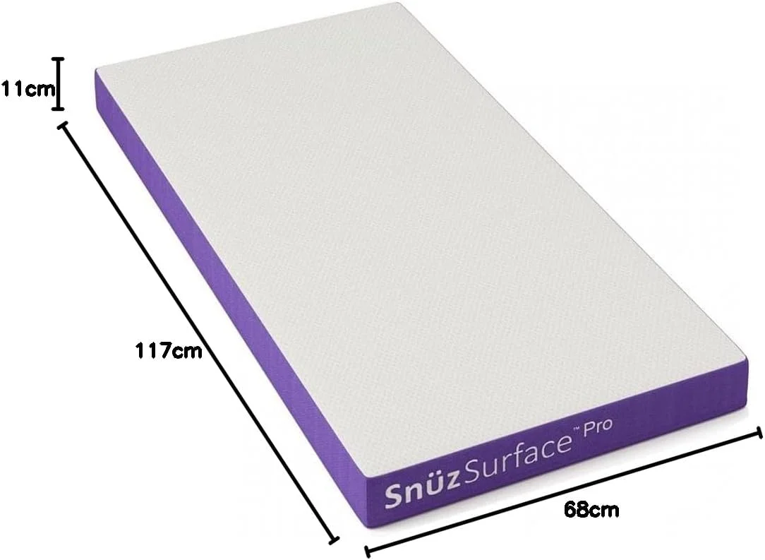 تشک تخت نوزاد و کودک Snüz SnuzSurface Pro | فنر پاکتی | دارای لایه ضد گرد و غبار | مناسب نوزاد/ کودک/ نوپا/ بچه ها | مناسب از 0 تا 7 سال | ابعاد: 70x119x11 سانتی متر
