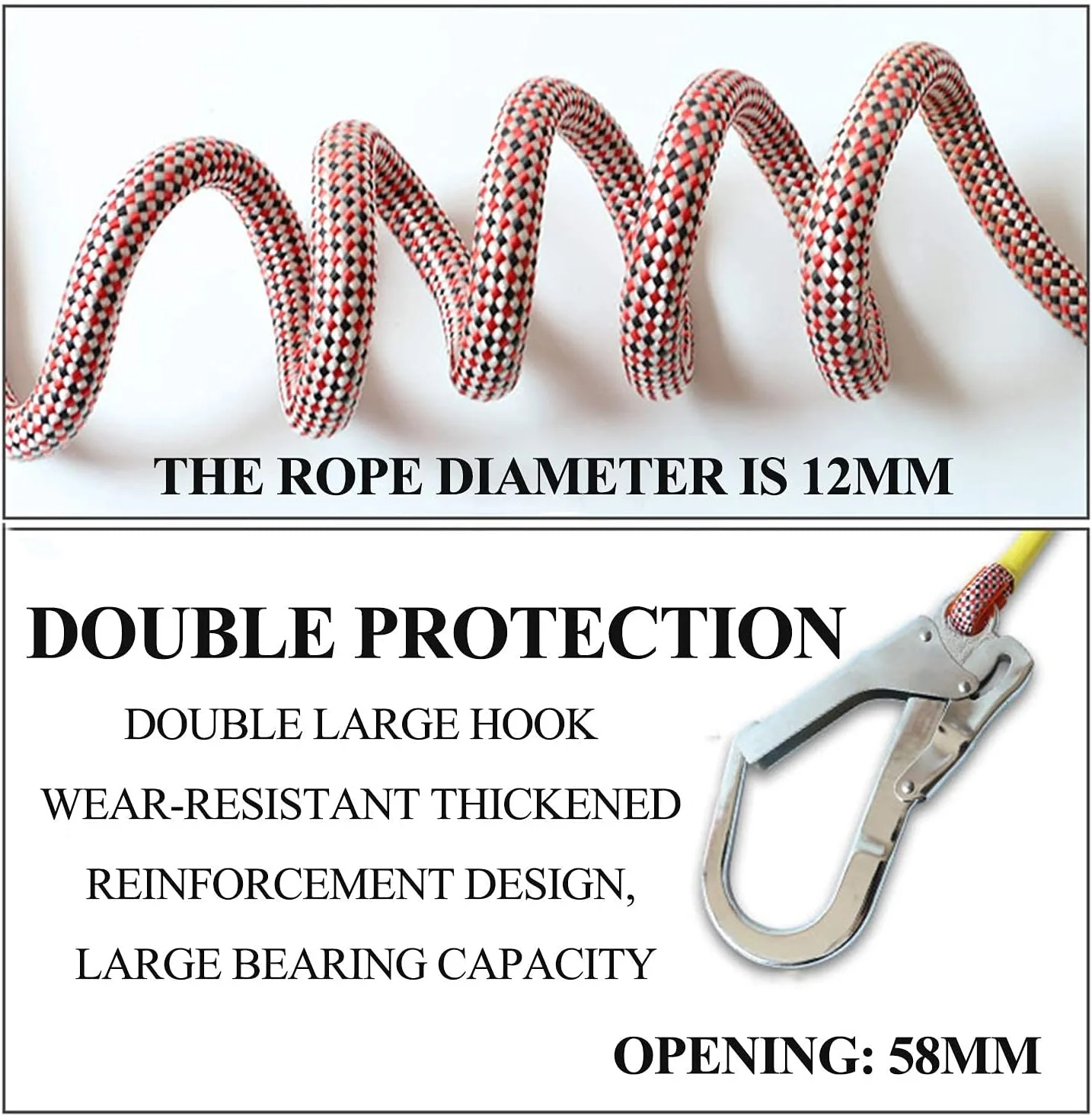 هارنس ایمنی توقف سقوط، کیت هارنس ایمنی محافظ شخصی قابل تنظیم تمام بدن با قلاب مورد استفاده برای کار ساختمانی مورد نیاز