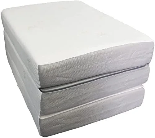 تشک فوم تاشو سه تکه طبی سوزنی دوزی شده مبلمان سولشا مناسب منزل، سفید، 180x90x7 سانتی متر تشک فوم تاشو سه تکه طبی سوزنی دوزی شده مبلمان سولشا مناسب منزل، سفید، 180x90x7 سانتی متر