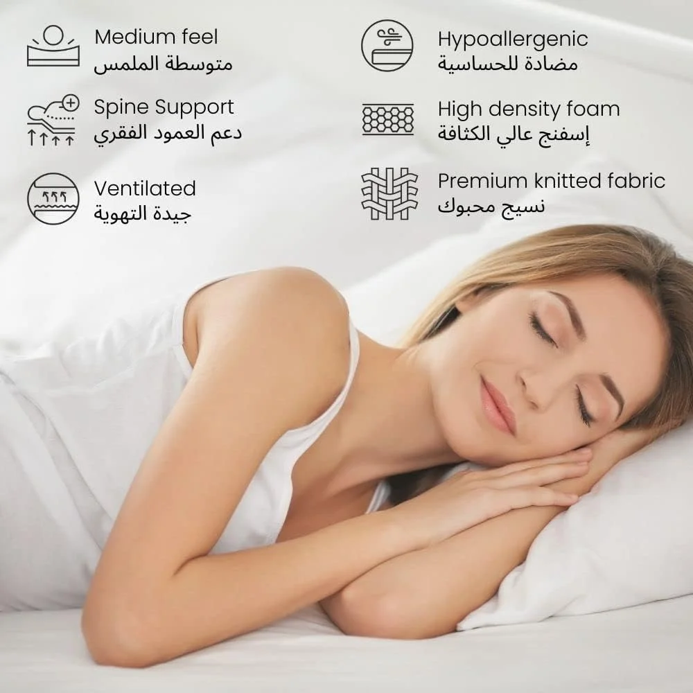 تشک فنری بونل کارناک مدل سوپر نایت با لایه بالایی (نرمال) ضخامت 24 سانتی متر - 140x190 سانتی متر (سایز دو نفره) تشک فنری بونل کارناک مدل سوپر نایت با لایه بالایی (نرمال) ضخامت 24 سانتی متر - 140x190 سانتی متر (سایز دو نفره)