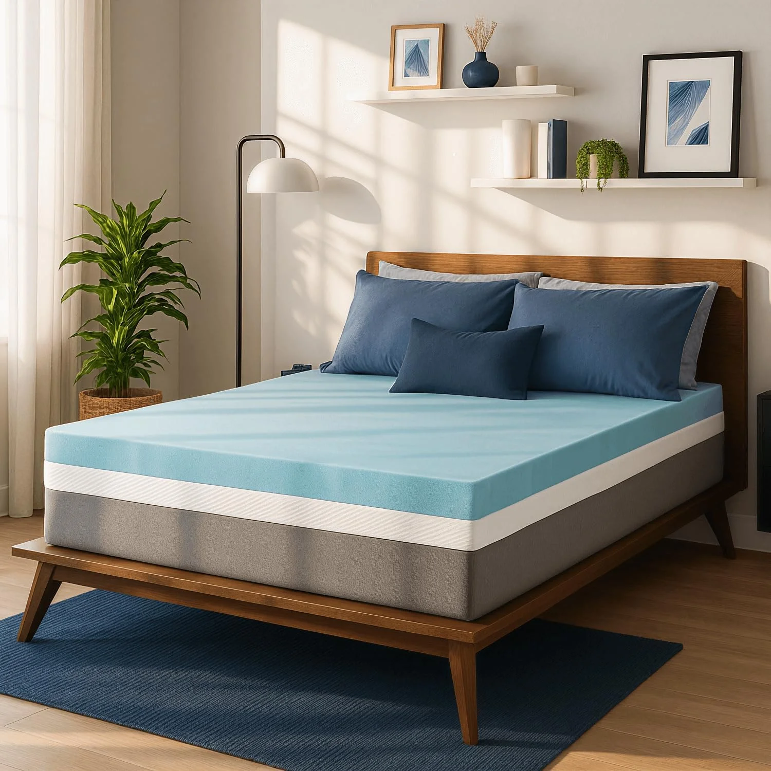 رویه تشک فوم مموری ژل دار Sure2Sleep، تولید آمریکا، ضخامت 2 اینچ (سایز کوئین) رویه تشک فوم مموری ژل دار Sure2Sleep، تولید آمریکا، ضخامت 2 اینچ (سایز کوئین)