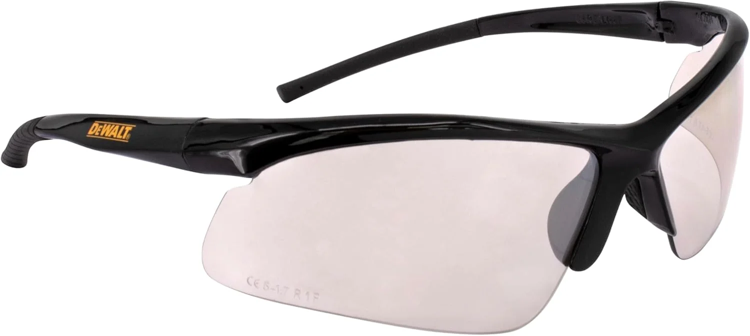عینک ایمنی دیوالت DPG51-9C Radius Ice با لنز منحنی پایه 10، محافظ چشم مناسب محیط های داخلی و خارجی