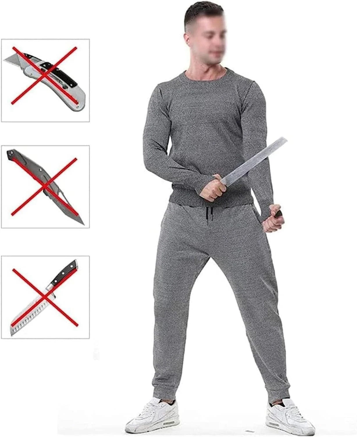 تیشرت آستین بلند ضد برش و ضد ضربه، مقاوم در برابر گاز گرفتگی و پارگی، برای محافظت از ایمنی شخصی، مناسب برای پلیس و پرسنل امنیتی (L) تیشرت آستین بلند ضد برش و ضد ضربه، مقاوم در برابر گاز گرفتگی و پارگی، برای محافظت از ایمنی شخصی، مناسب برای پلیس و پرسنل امنیتی (L)