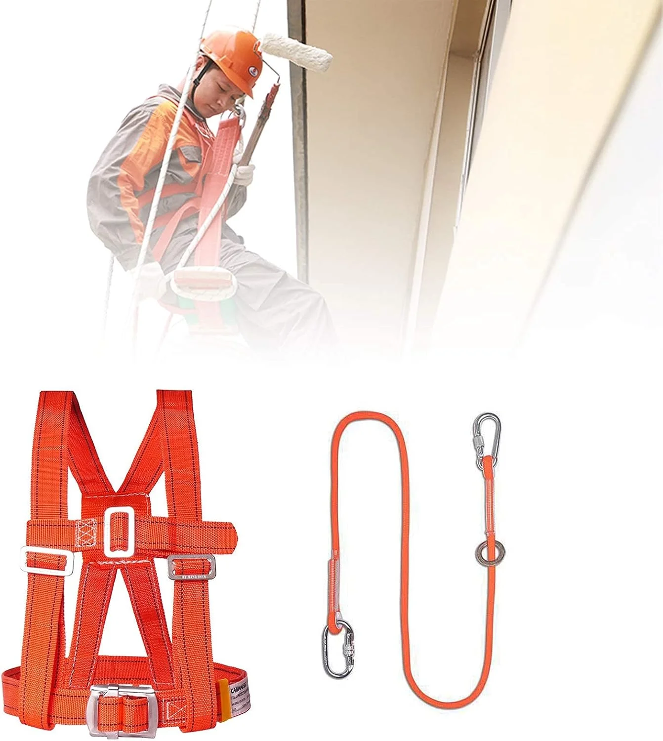 هارنس ایمنی جلوگیری از سقوط، هارنس نیم تنه صعود، مناسب برای کار در ارتفاع، کوهنوردی، محافظت شخصی در برابر سقوط، کیت هارنس ایمنی (قلاب کوچک 3 ماه)