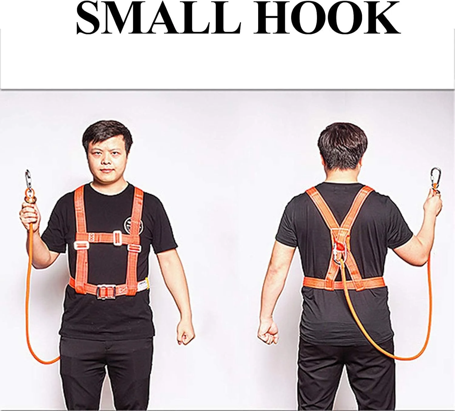 هارنس ایمنی جلوگیری از سقوط، هارنس نیم تنه صعود، مناسب برای کار در ارتفاع، کوهنوردی، محافظت شخصی در برابر سقوط، کیت هارنس ایمنی (قلاب کوچک 3 ماه)