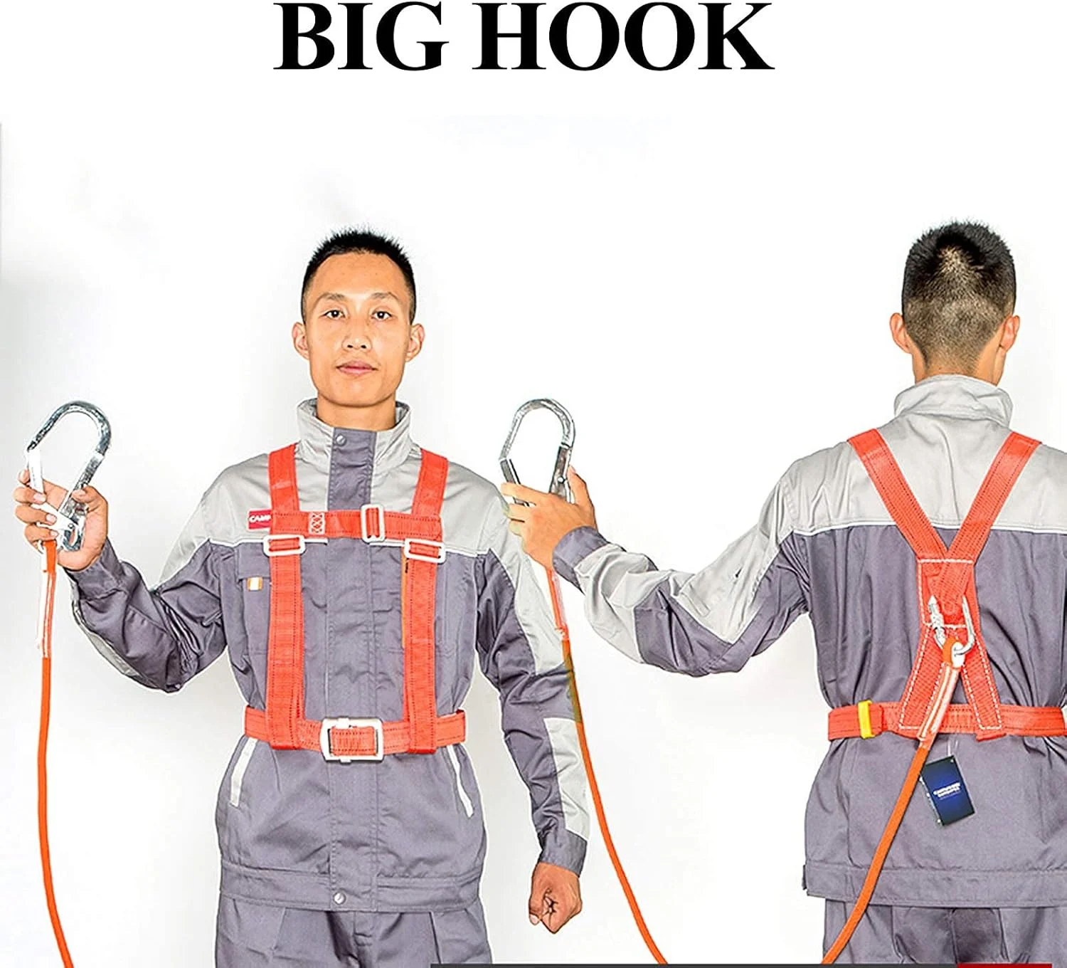 هارنس ایمنی جلوگیری از سقوط، هارنس نیم تنه صعود، مناسب برای کار در ارتفاع، کوهنوردی، محافظت شخصی در برابر سقوط، کیت هارنس ایمنی (قلاب بزرگ 5 متری) زندگی جالب، خانه شاد