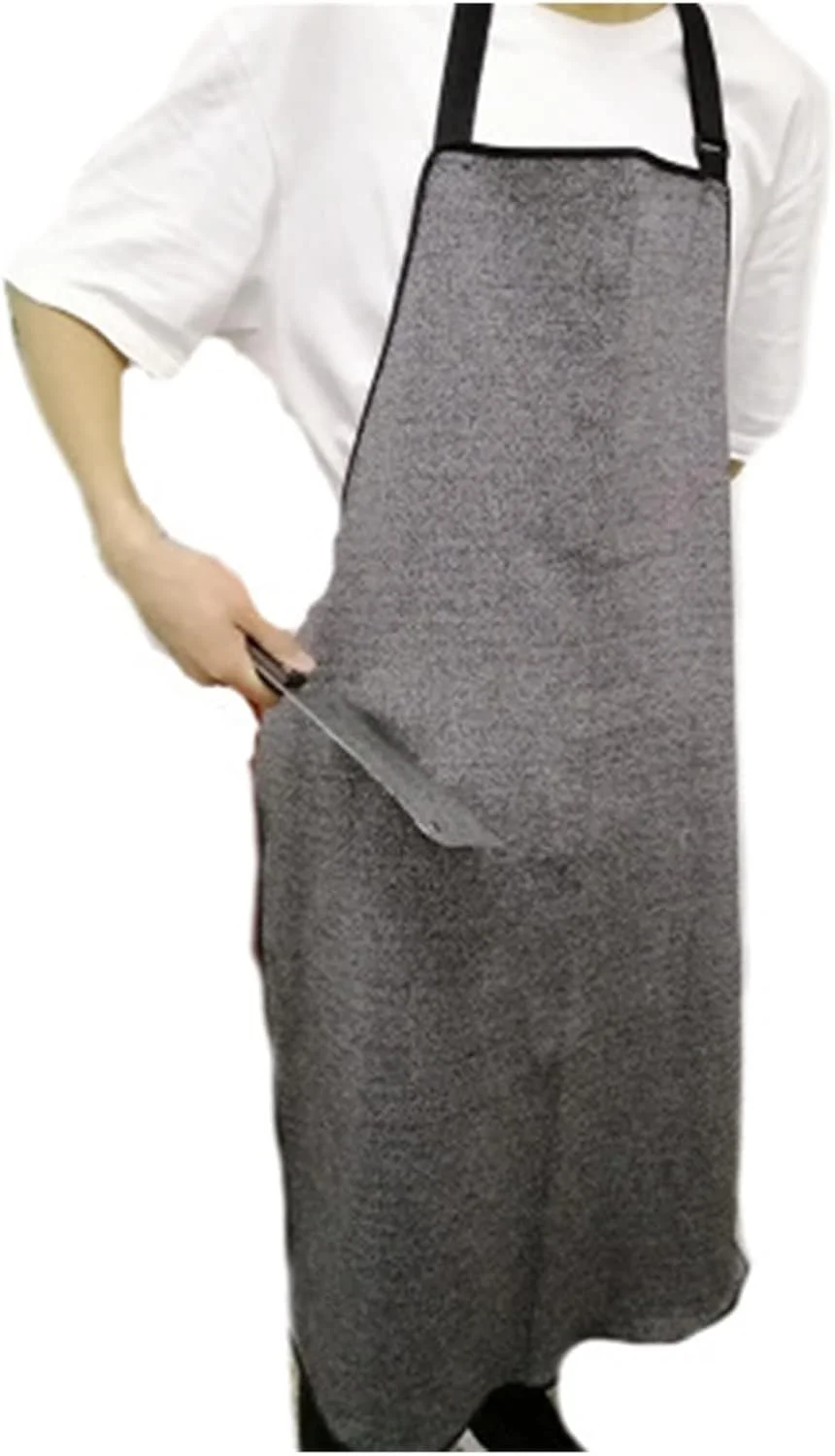 پیشبند محافظ ضد برش و ضد ضربه AXIWOEI برای کار در کشتارگاه، امنیت و پردازش شیشه به همراه دستکش کار