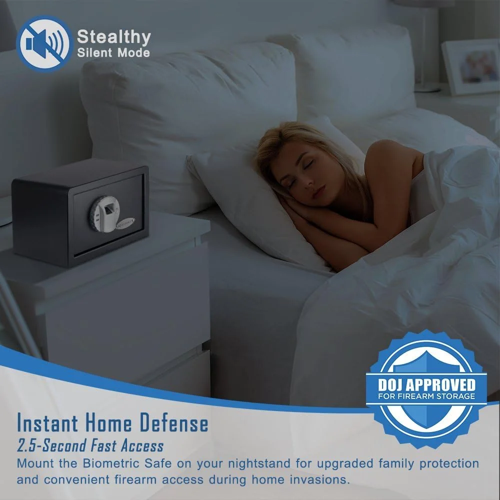 صندوق امانات کوچک اثر انگشتی بیومتریک Barska AX11620، حجم 0.29 فوت مکعب، مشکی، 30.5x20.3x19.7 سانتی متر