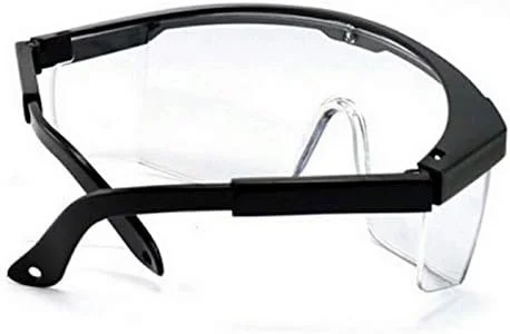 عینک ایمنی ضد خش، ضد اشعه ماوراء بنفش و شفاف، 3 عدد عینک محافظ تجهیزات شخصی محافظت از چشم محافظت جانبی زمان طولانی تر شیشه های معبد قابل تنظیم