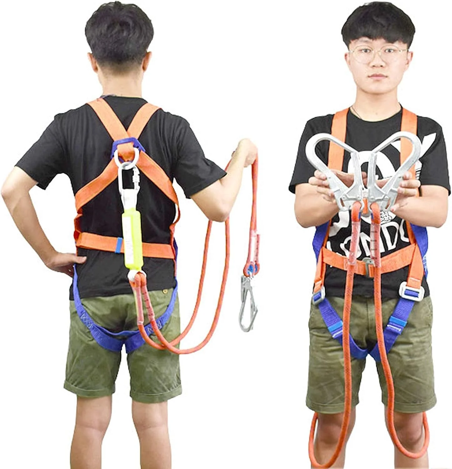 هارنس ایمنی سقوط، هارنس ایمنی محافظت از سقوط قابل تنظیم تمام بدن مناسب برای نجات در کوهنوردی