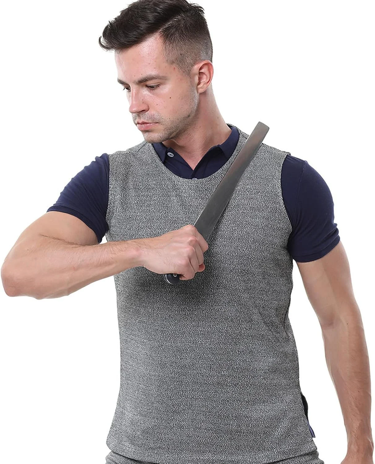 تی شرت ضد برش، جلیقه محافظ سطح 5 ضد برش و ضد ضربه، یقه گرد آستین کوتاه، مناسب برای کار با شیشه، کارخانه شیشه، تعمیرگاه خودرو