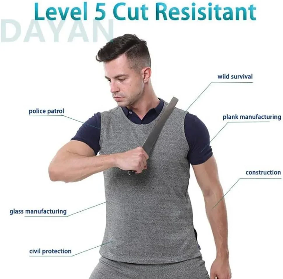 تی شرت ضد برش، جلیقه محافظ سطح 5 ضد برش و ضد ضربه، یقه گرد آستین کوتاه، مناسب برای کار با شیشه، کارخانه شیشه، تعمیرگاه خودرو تی شرت ضد برش، جلیقه محافظ سطح 5 ضد برش و ضد ضربه، یقه گرد آستین کوتاه، مناسب برای کار با شیشه، کارخانه شیشه، تعمیرگاه خودرو