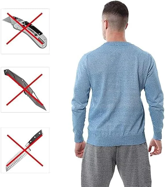 لباس ضد چاقو AXIWOEI، لباس ضد چاقو سطح 5، برای پرسنل پلیس و امنیتی، لباس امنیتی ضد برش، لباس ضد ضربه مورد استفاده در سناریوهای مختلف