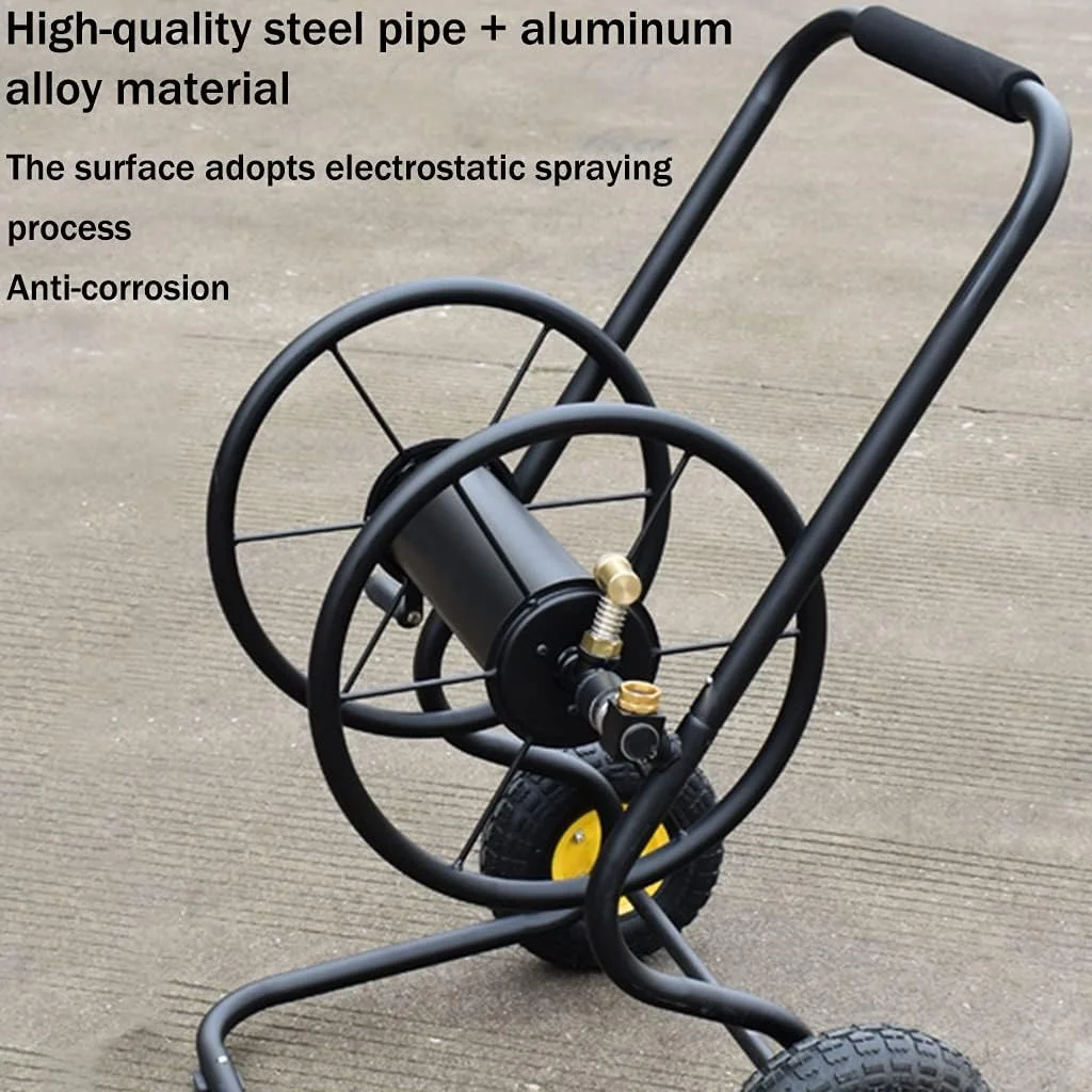 چرخ قرقره شلنگ باغ ZYCSKTL، چرخ دستی قابل حمل برای نگهداری لوله آب در فضای باز با غلتک، قفسه بزرگ شلنگ آبیاری کشاورزی با لوله های آب، آبیاری باغ (رنگ: مشکی، اندازه: +25mm 50M PIPE) چرخ قرقره شلنگ باغ ZYCSKTL، چرخ دستی قابل حمل برای نگهداری لوله آب در فضای باز با غلتک، قفسه بزرگ شلنگ آبیاری کشاورزی با لوله های آب، آبیاری باغ (رنگ: مشکی، اندازه: +25mm 50M PIPE)