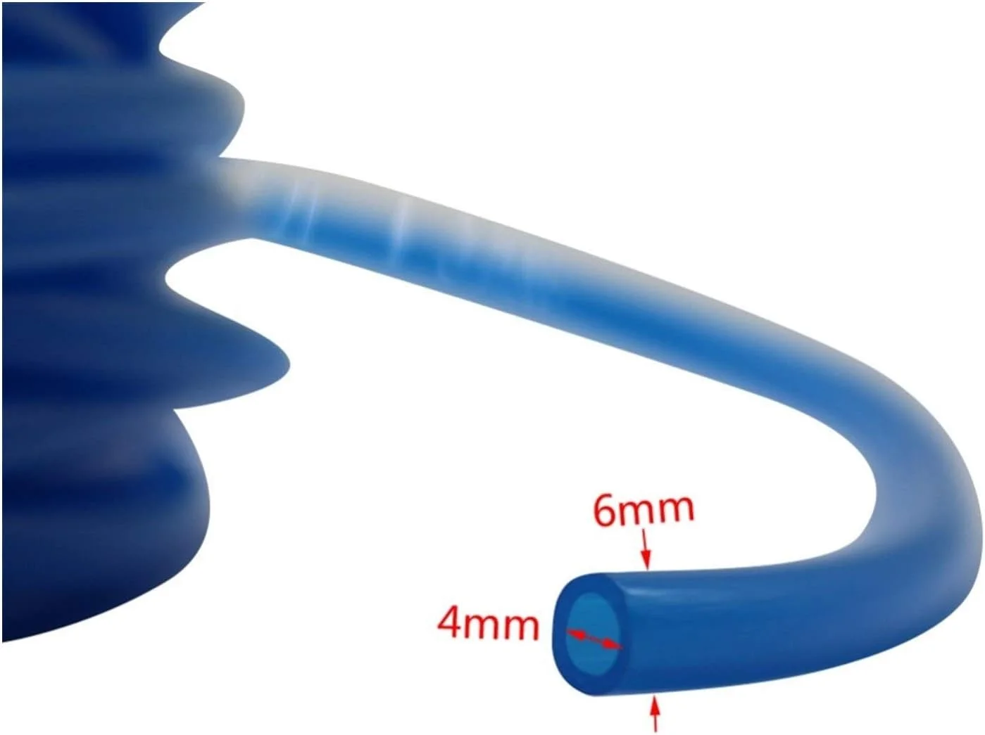 شلنگ باغ ترنتسنوک 20 متری 4/6 میلی متری PU آبی، لوله پنوماتیک آبرسانی باغ، آبیاری کشاورزی، لوازم آبیاری گلخانه