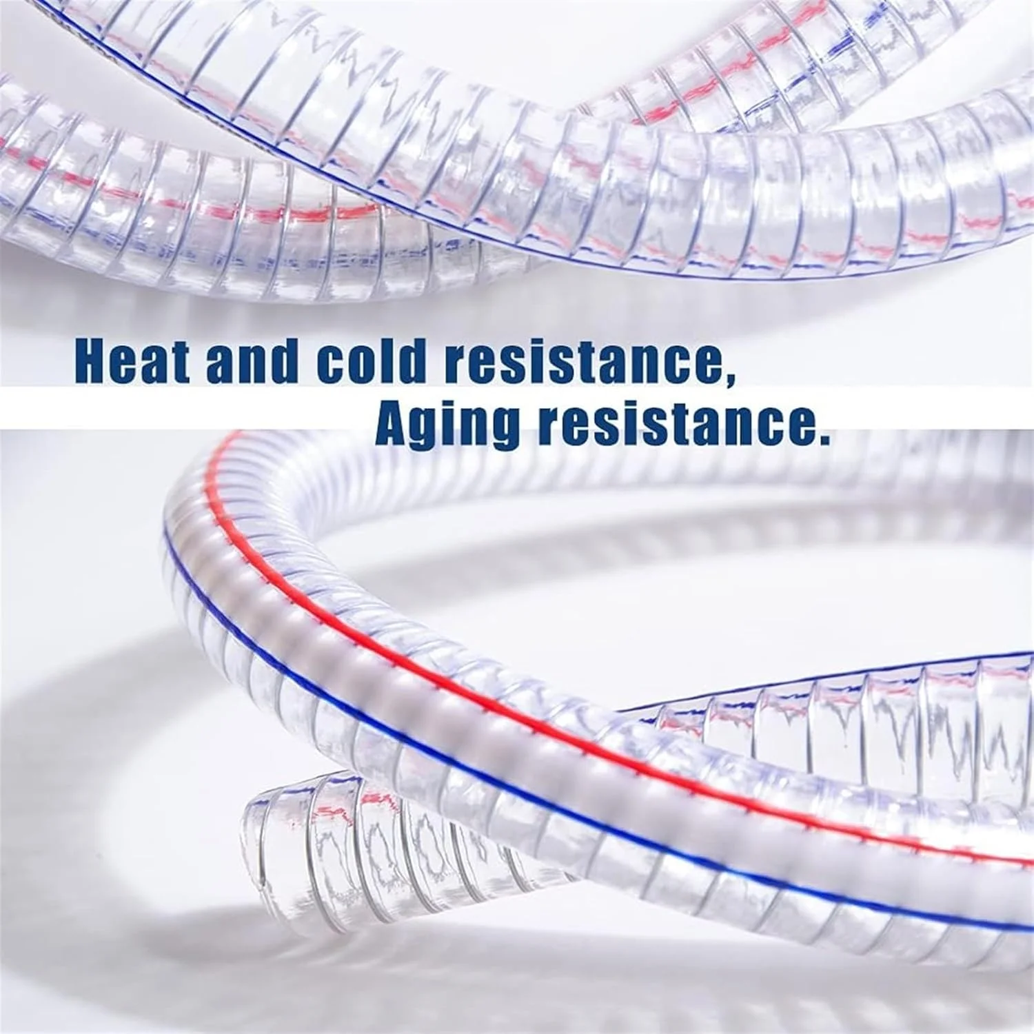 شلنگ انعطاف پذیر PVC مکش سیم فولادی سنگین THE WHITE SHOP، مقاوم در برابر مواد شیمیایی U-V، لوله وینیل ضخیم، 2 متر (اندازه: 38 میلی متر) شلنگ انعطاف پذیر PVC مکش سیم فولادی سنگین THE WHITE SHOP، مقاوم در برابر مواد شیمیایی U-V، لوله وینیل ضخیم، 2 متر (اندازه: 38 میلی متر)