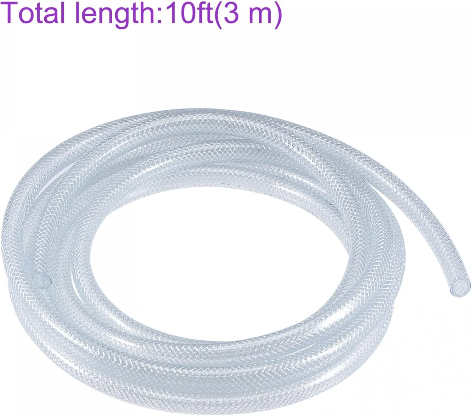 لوله PVC شفاف 8 میلیمتری ID 12 میلیمتری OD، شیلنگ بافته شده انعطاف پذیر برای لوله کشی آب و آبیاری کشاورزی، طول 3 متر لوله PVC شفاف 8 میلیمتری ID 12 میلیمتری OD، شیلنگ بافته شده انعطاف پذیر برای لوله کشی آب و آبیاری کشاورزی، طول 3 متر