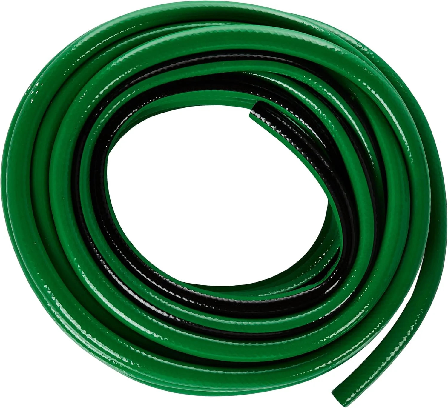 شلنگ باغبانی 25 متری ترامونتینا مدل Flex، سبز رنگ، با الیاف PVC سه لایه و سیم پلی استر بافته شده، به همراه اتصالات رزوه ای و آبپاش