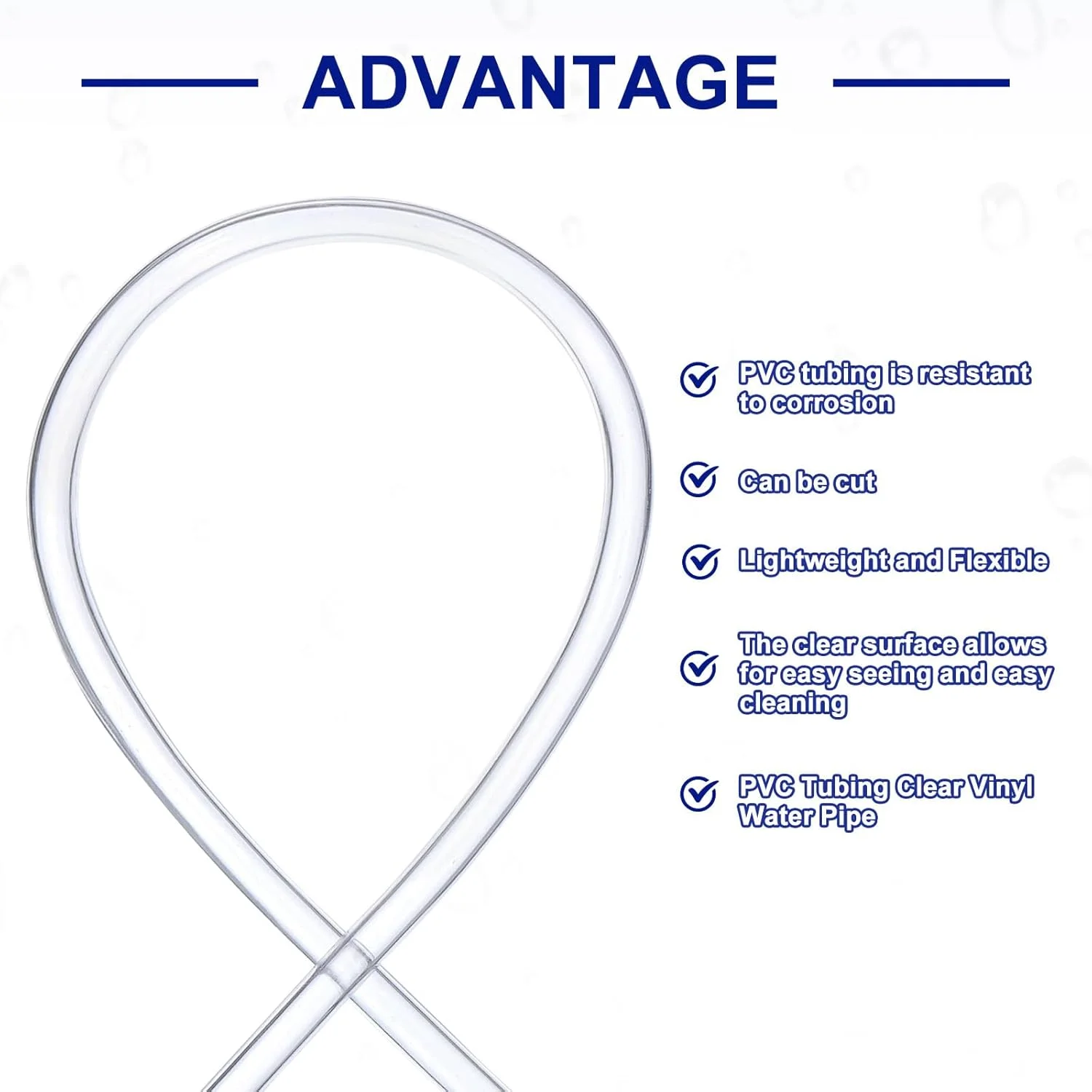 لوله انعطاف پذیر پی وی سی QUARKZMAN، قطر داخلی 16 میلی متر در قطر خارجی 22 میلی متر - لوله های آب وینیل شفاف به طول 3 متر، لوله آب پلاستیکی سبک و انعطاف پذیر برای تانک و آکواریوم