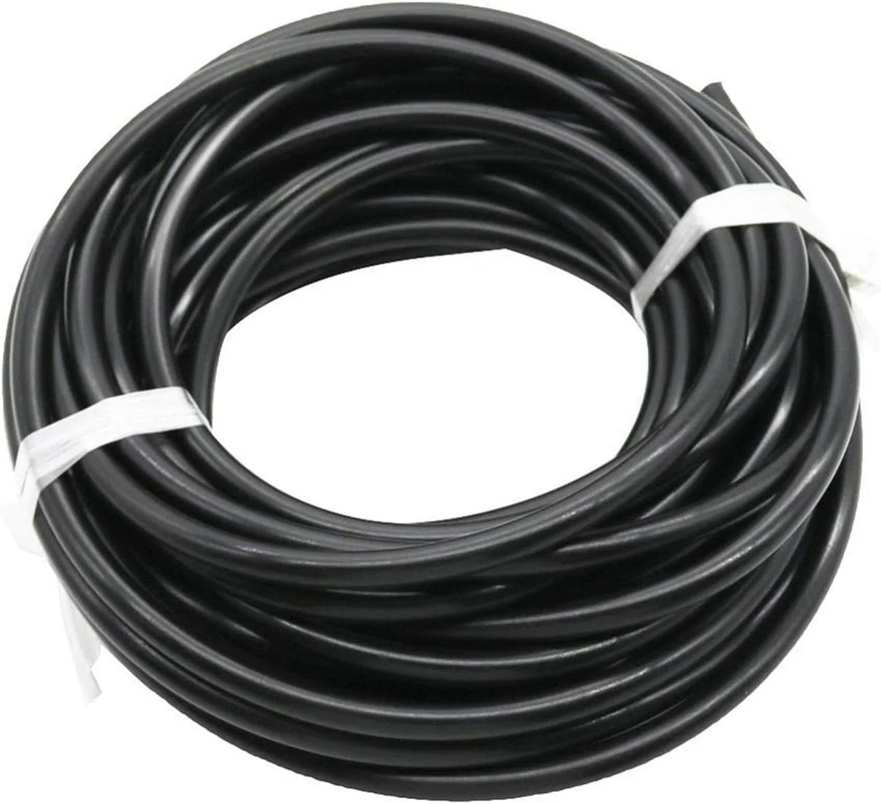 شلنگ باغ 1/4 اینچ لوله آب پلی اتیلن سیستم اتمیزاسیون فشار پایین شلنگ قطر داخلی 4 میلی متر قطر خارجی 6.35 میلی متر لوله آبیاری کشاورزی باغ 10 متر/20 متر/40 متر (رنگ: سفید، اندازه: 20 متر)