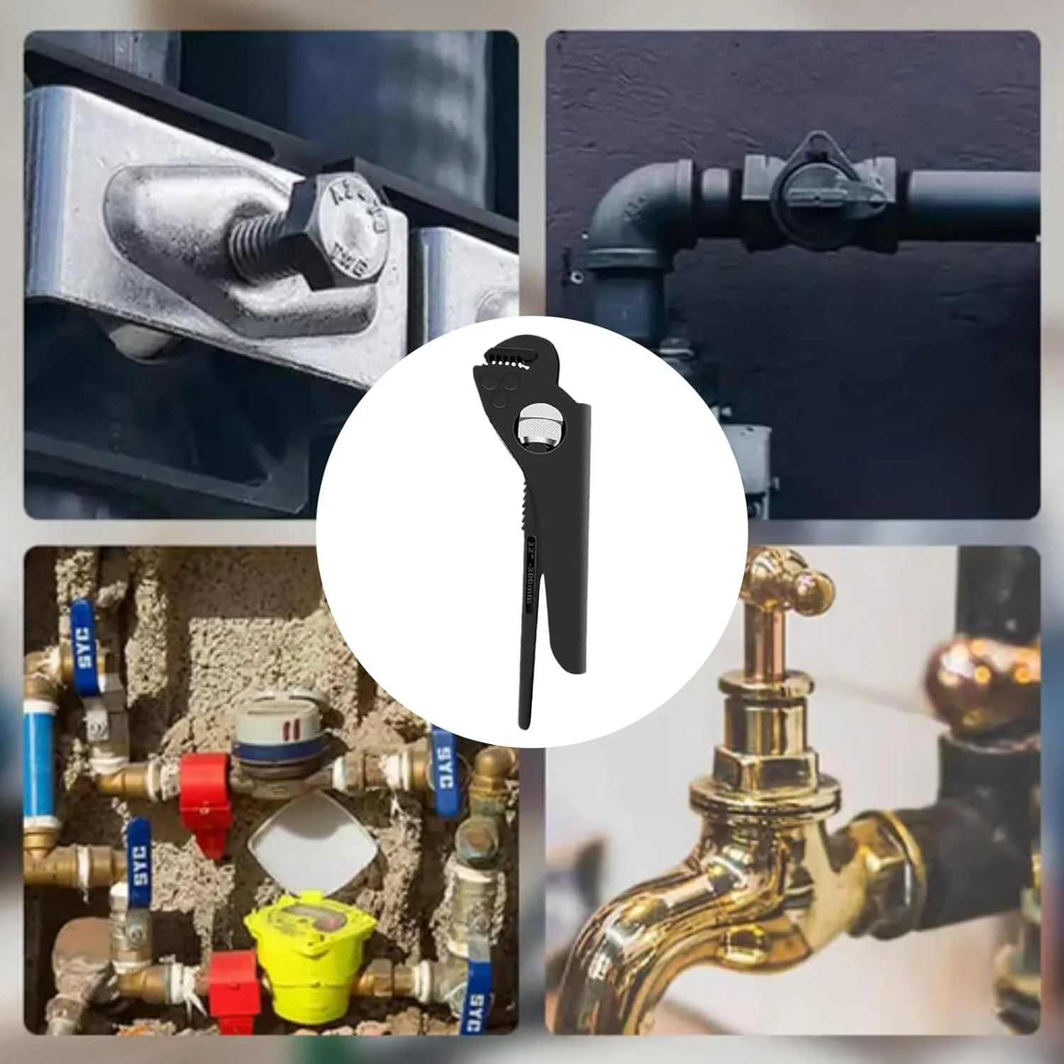 آچار لوله کشی - انبر لوله کشی فولاد کربنی برای لوله ها - انبر چند منظوره برای مهره ها، اتصالات، شیرآلات، آبگرمکن، سینک، آشپزخانه، منزل، گاراژ، توالت، ساخت و ساز، کشاورزی آچار لوله کشی - انبر لوله کشی فولاد کربنی برای لوله ها - انبر چند منظوره برای مهره ها، اتصالات، شیرآلات، آبگرمکن، سینک، آشپزخانه، منزل، گاراژ، توالت، ساخت و ساز، کشاورزی