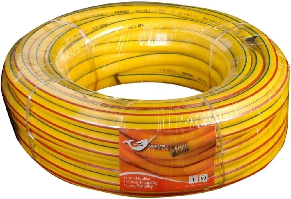 شلنگ آبیاری باغ، لوله، رنگ زرد (1/2 × 10 یارد) شلنگ آبیاری باغ، لوله، رنگ زرد (1/2 × 10 یارد)