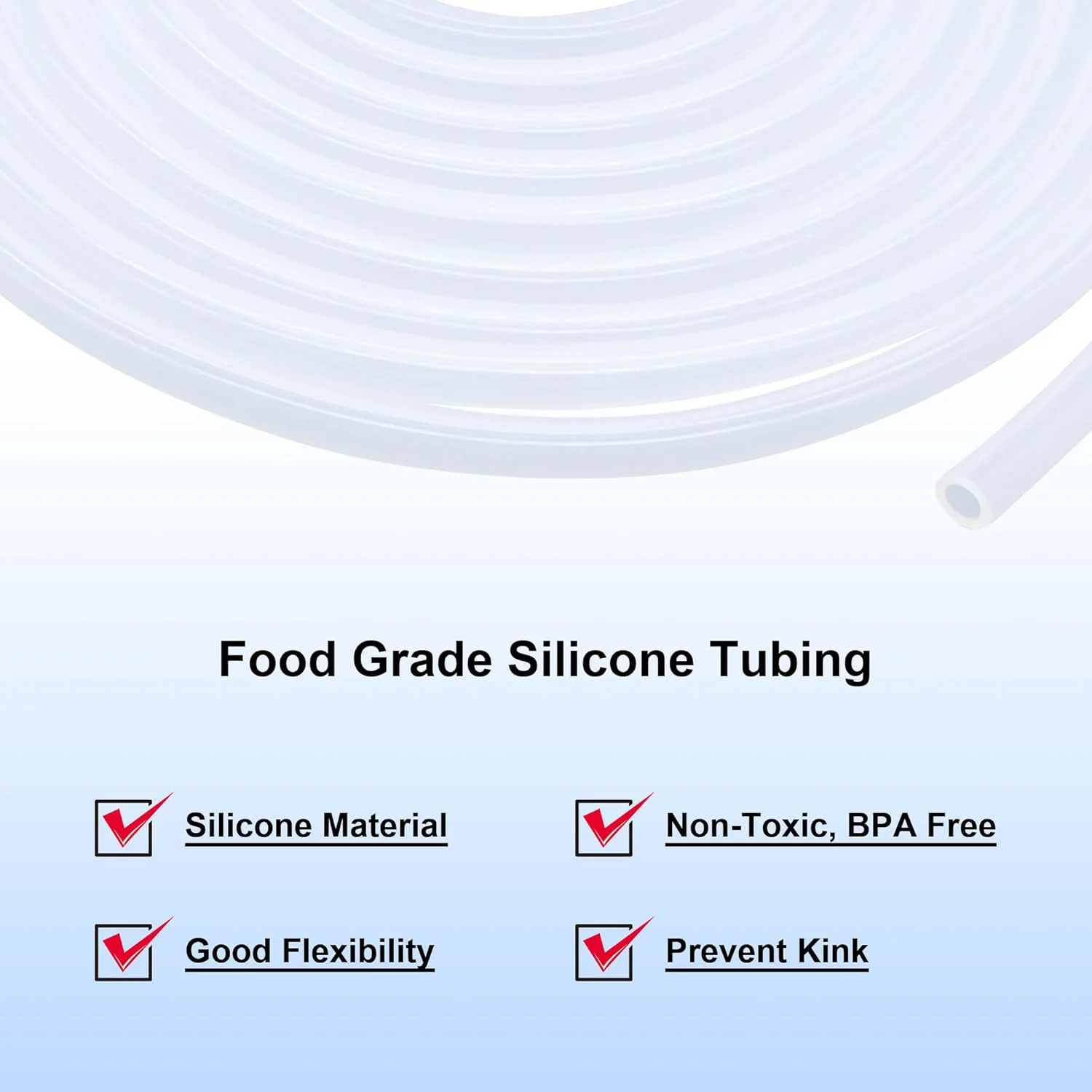 شلنگ سیلیکونی شفاف LAVMHAB، مناسب برای مواد غذایی، سایز 9mm x 13mm، طول 4 متر (13.1 فوت)، ضخامت 2.0mm، لوله سیلیکونی لاستیکی انعطاف پذیر برای شلنگ هوا و لوله های آب