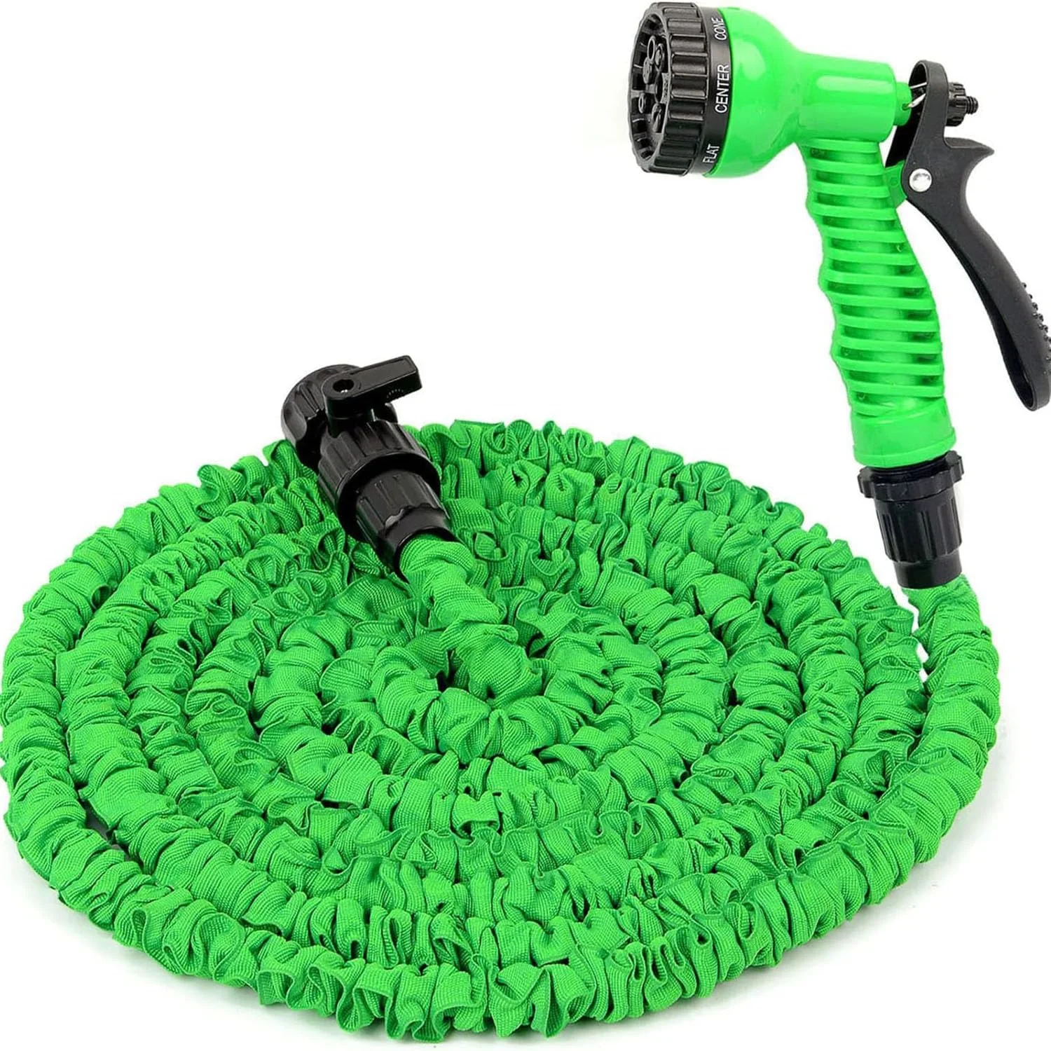 شلنگ آب باغ تاشو، شلنگ آب 15 متری با نازل شلنگ، شلنگ های جادویی چند منظوره انعطاف پذیر برای باغبانی