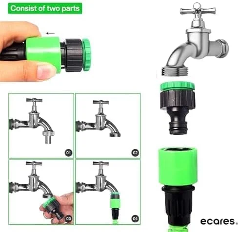 شلنگ جادویی ECARES® به همراه نازل اسپری، 3 برابر قابل افزایش طول، 15 متر، لوله آبیاری فشار قوی، شلنگ قابل گسترش، شلنگ آب، نازل تفنگی اسپری، کیت آبیاری، کیت شلنگ، برای شستشوی خودرو، آبیاری باغ شلنگ جادویی ECARES® به همراه نازل اسپری، 3 برابر قابل افزایش طول، 15 متر، لوله آبیاری فشار قوی، شلنگ قابل گسترش، شلنگ آب، نازل تفنگی اسپری، کیت آبیاری، کیت شلنگ، برای شستشوی خودرو، آبیاری باغ