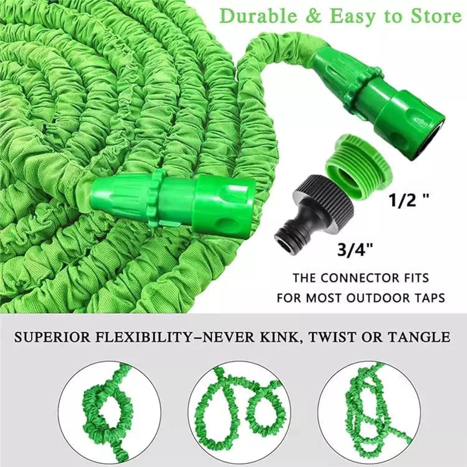 شیلنگ آب جادویی ECVV به طول 15 متر (50 فوت) برای باغ، شیلنگ های جادویی انعطاف پذیر و قابل گسترش با تفنگی اسپری برای شستشوی ماشین، پنجره، پر کردن استخر و آبیاری گیاهان | رنگ تصادفی | شیلنگ آب جادویی ECVV به طول 15 متر (50 فوت) برای باغ، شیلنگ های جادویی انعطاف پذیر و قابل گسترش با تفنگی اسپری برای شستشوی ماشین، پنجره، پر کردن استخر و آبیاری گیاهان | رنگ تصادفی |