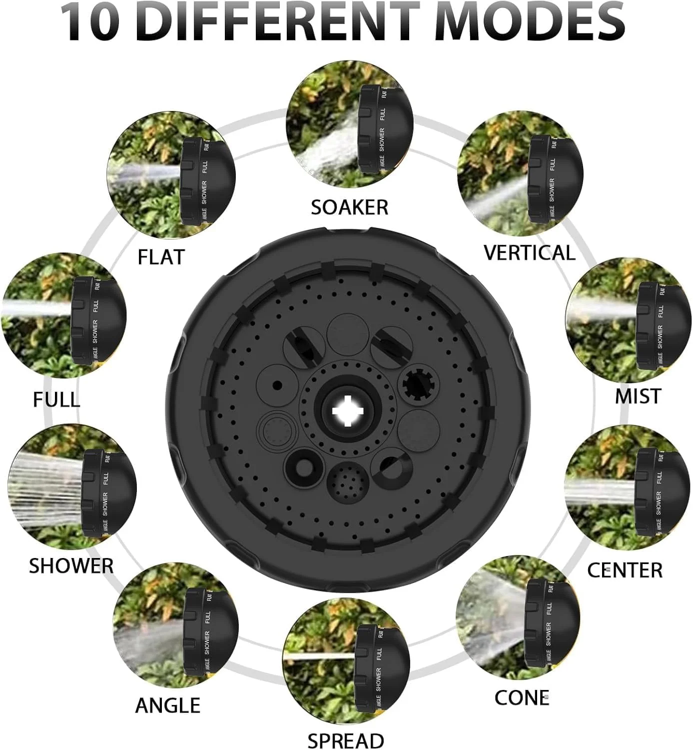 شلنگ آب جمع شونده فوروبار 7.5/15/30 متری - اتصالات برنجی استاندارد امارات، طراحی فوق سبک، نازل 10 حالته، هسته لاتکس سه لایه و پارچه 4000D برای باغ/خودرو/حیوانات خانگی (15 متری)