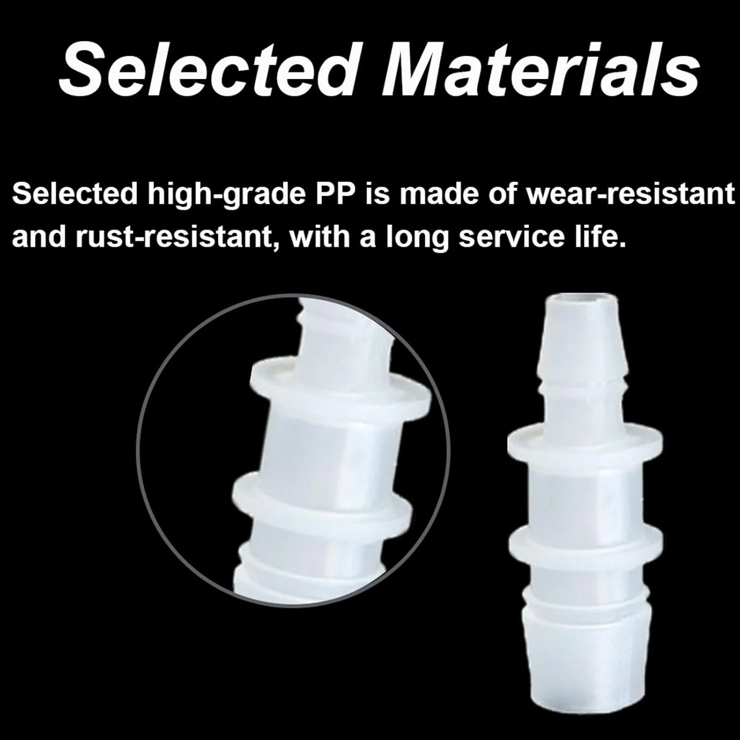 اتصال شلنگ پلاستیکی 4.8x7.9 میلیمتر، اتصال دهنده لوله PP، اتصال مستقیم شلنگ، اتصال کاهنده خاردار مستقیم از طریق کیت برای سیستمهای آبیاری کشاورزی باغ 8 عدد اتصال شلنگ پلاستیکی 4.8x7.9 میلیمتر، اتصال دهنده لوله PP، اتصال مستقیم شلنگ، اتصال کاهنده خاردار مستقیم از طریق کیت برای سیستمهای آبیاری کشاورزی باغ 8 عدد