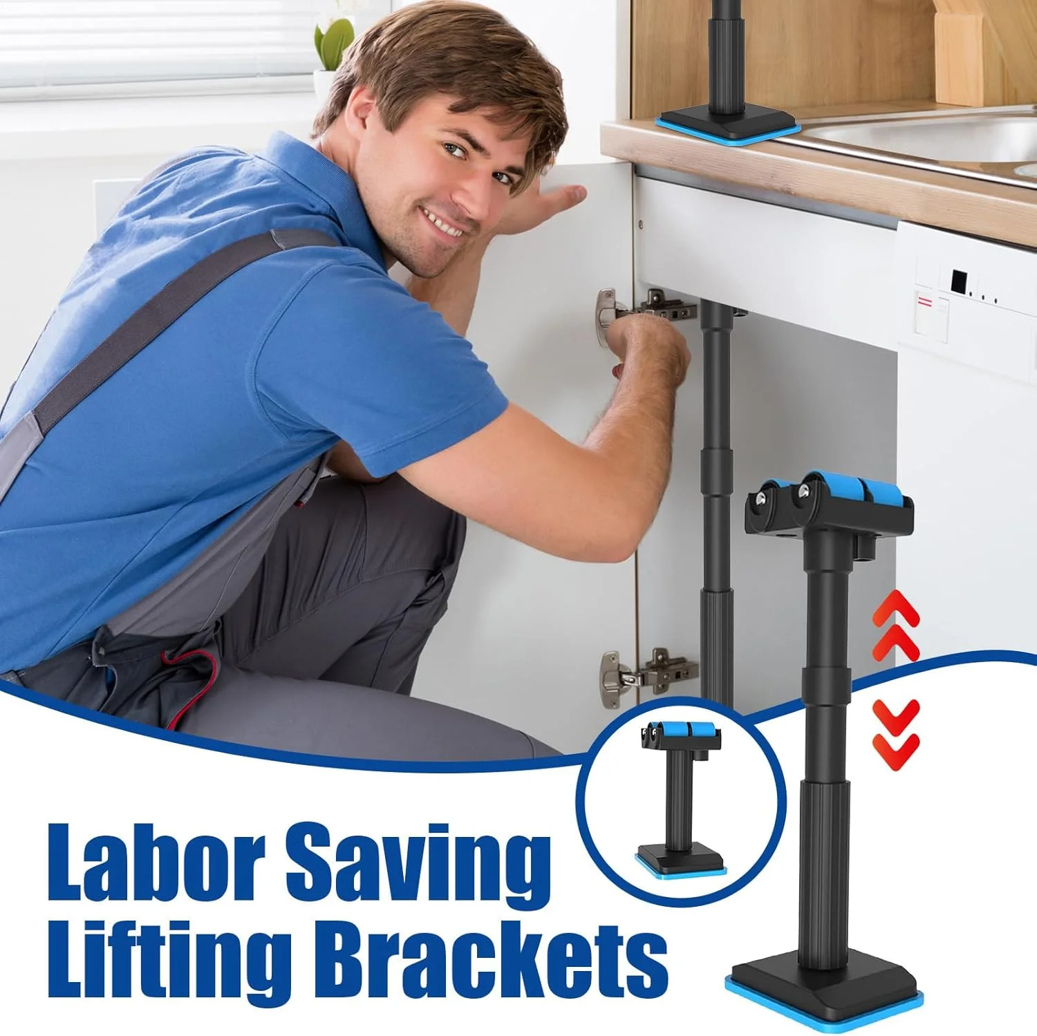 براکت بالابر صرفه جویی در کار، جک تخت قابل تنظیم صرفه جویی در کار، لوازم جانبی خانگی برای ساخت و ساز، نصب و جابجایی قاب خانه