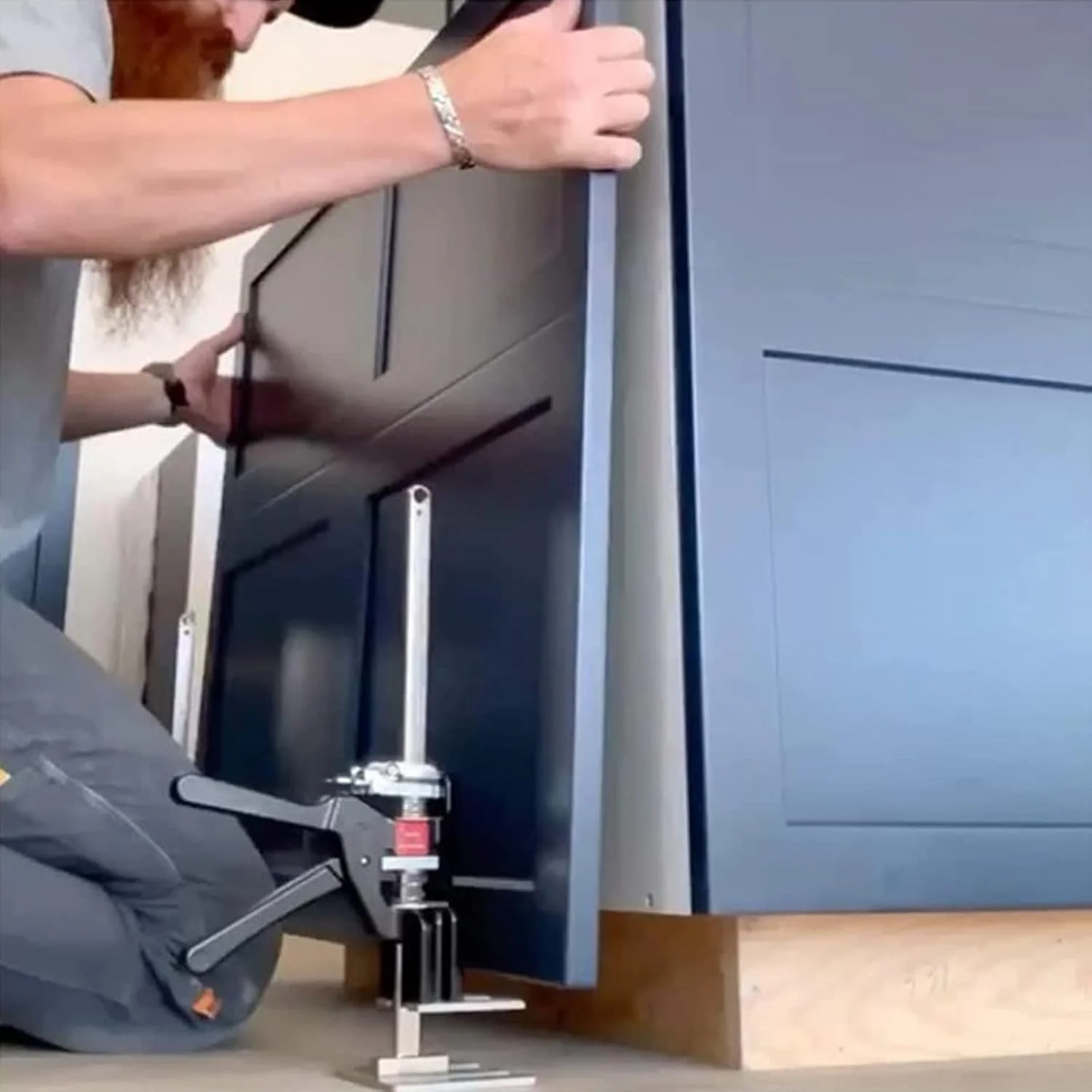 جک اهرمی برای بلند کردن کابینت، ابزار تنظیم ارتفاع کاشی با صرفه جویی در کار، ظرفیت تا 160 کیلوگرم، مناسب برای بلند کردن کاشی، تخت، مبل و سایر مبلمان سنگین