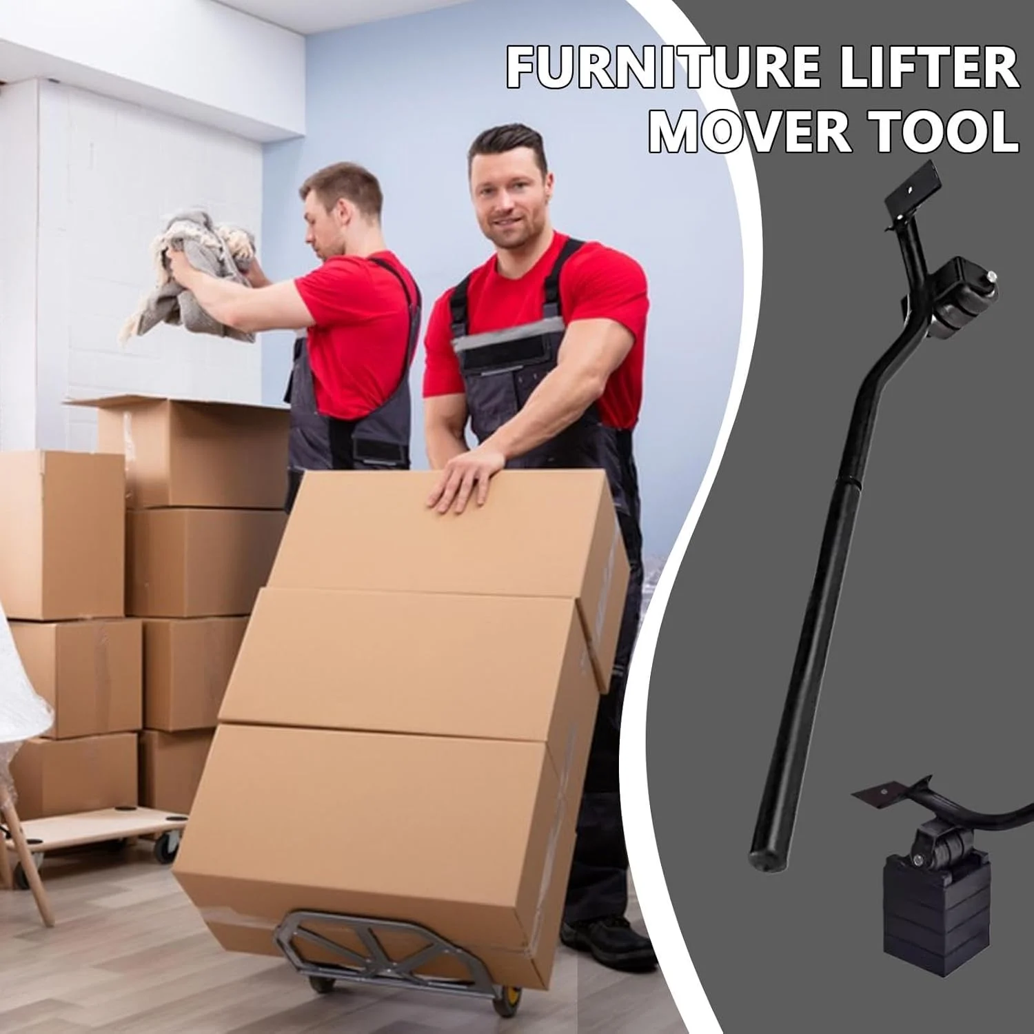 ابزار جابجایی مبلمان | اهرم جک مبلمان، ابزار جابجایی لوازم استیل برای مبل، یخچال، ماشین لباسشویی، تخت، کابینت