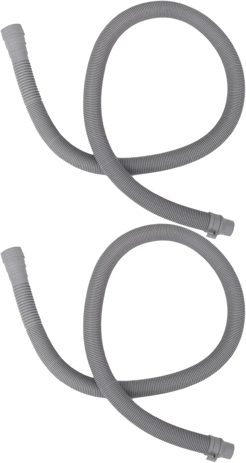 لوله تخلیه ماشین لباسشویی، لوازم جانبی شلنگ های راه راه، سازگار با لوله های جهانی لوازم خانگی، مناسب برای اکثر نصب ها و ماشین های ضخیم شده، جایگزین لوله تخلیه آب خانگی