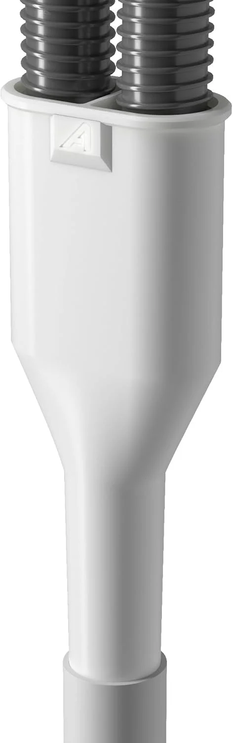 اتصال دهنده خروجی شلنگ تخلیه دوبل سفید، تبدیل 2 به 1 ماشین لباسشویی و ماشین ظرفشویی