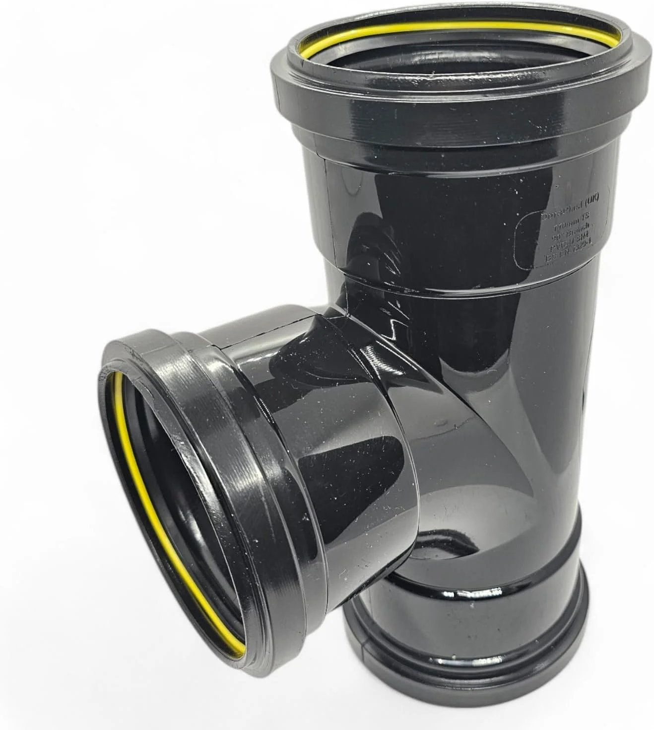 سه راهی 90 درجه پوش فیت خاکستری دوراپلاست UK™ سایز 110 میلی متر (4 اینچ) | اتصالات PVC بادوام دارای گواهینامه BS برای سیستم های زهکشی بالای و زیر زمین | نصب آسان و بدون نشتی سه راهی 90 درجه پوش فیت خاکستری دوراپلاست UK™ سایز 110 میلی متر (4 اینچ) | اتصالات PVC بادوام دارای گواهینامه BS برای سیستم های زهکشی بالای و زیر زمین | نصب آسان و بدون نشتی