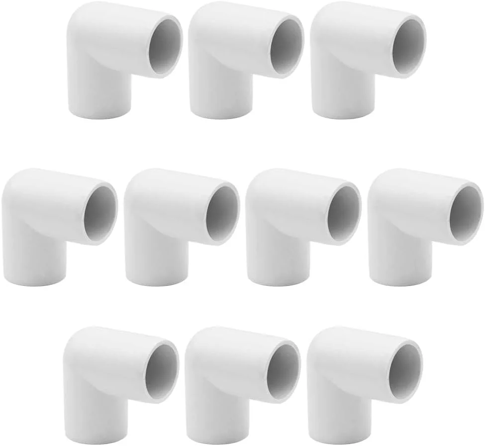 اتصالات لوله پی وی سی YSIL، زانویی 90 درجه، 3/4 اینچ، درجه مبلمان، اتصال دهنده برای ساختار و قاب پی وی سی DIY، مناسب برای لوله های پی وی سی 3/4 اینچ Sch 40 (بسته 20 عددی)