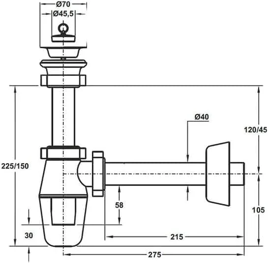 سیفون بطری PVC برای روشویی، سایزهای 1½ اینچ و 1¼ اینچ، اتصالات لوله فاضلاب بادوام برای حمام و آشپزخانه - KYLAQ (تک سایز 1-1/2 اینچ) سیفون بطری PVC برای روشویی، سایزهای 1½ اینچ و 1¼ اینچ، اتصالات لوله فاضلاب بادوام برای حمام و آشپزخانه - KYLAQ (تک سایز 1-1/2 اینچ)