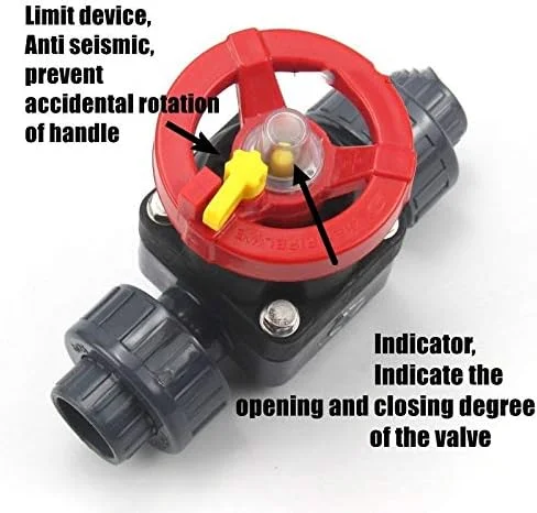 ابزار تعمیر لوله XELDEC، 1 عدد شیر دیافراگمی UPVC 20~63 میلی‌متری، اتصالات لوله آب آبیاری باغ، اتصال لوله شهری دوگانه، شیر PVC صنعتی (سایز: 2 اینچ 63 میلی‌متر)