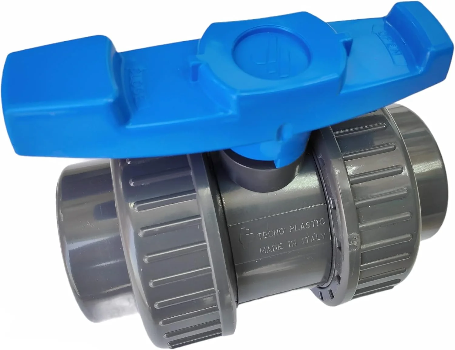 شیر توپی دو سر کوپله UPVC تکنو پلاستیک 90 میلی متر DN80 PN10 اتصالات لوله PVC آبرسانی فشار قوی