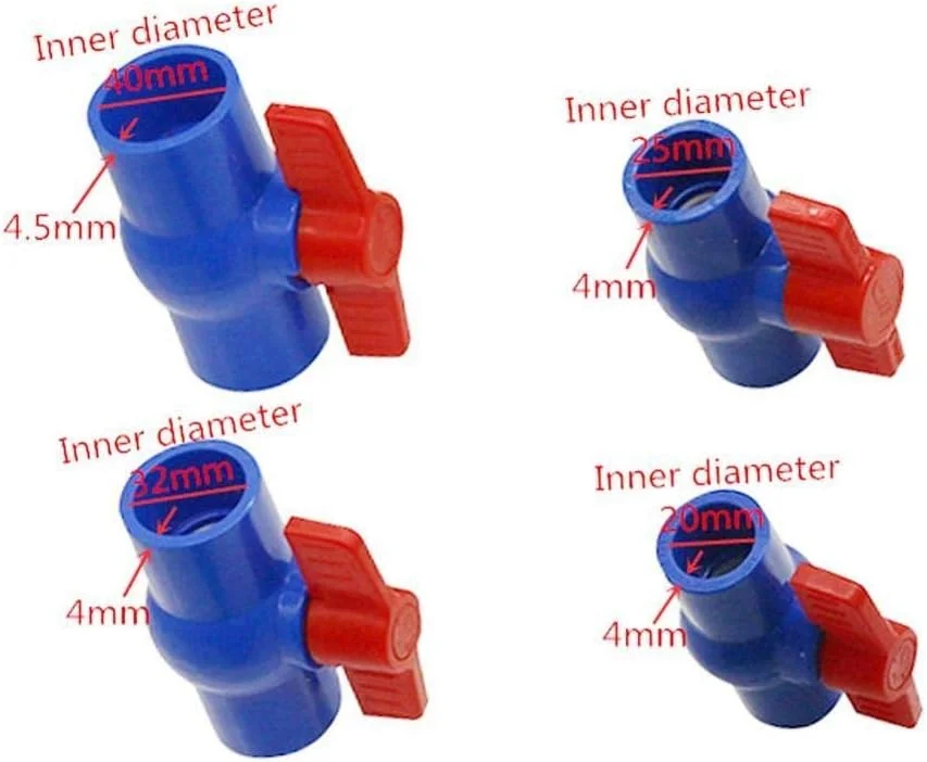 ابزار تعمیر لوله Shandongmt - شیر توپی PVC با شناسه 20/25/32/40 میلیمتر، سوئیچ کنترل آب باغ، آبیاری باغ، آکواریوم، مخزن ماهی، آداپتور لوله UPVC DIY اتصالات لوله آبی (سایز: قطر داخلی 25 میلیمتر) ابزار تعمیر لوله Shandongmt - شیر توپی PVC با شناسه 20/25/32/40 میلیمتر، سوئیچ کنترل آب باغ، آبیاری باغ، آکواریوم، مخزن ماهی، آداپتور لوله UPVC DIY اتصالات لوله آبی (سایز: قطر داخلی 25 میلیمتر)