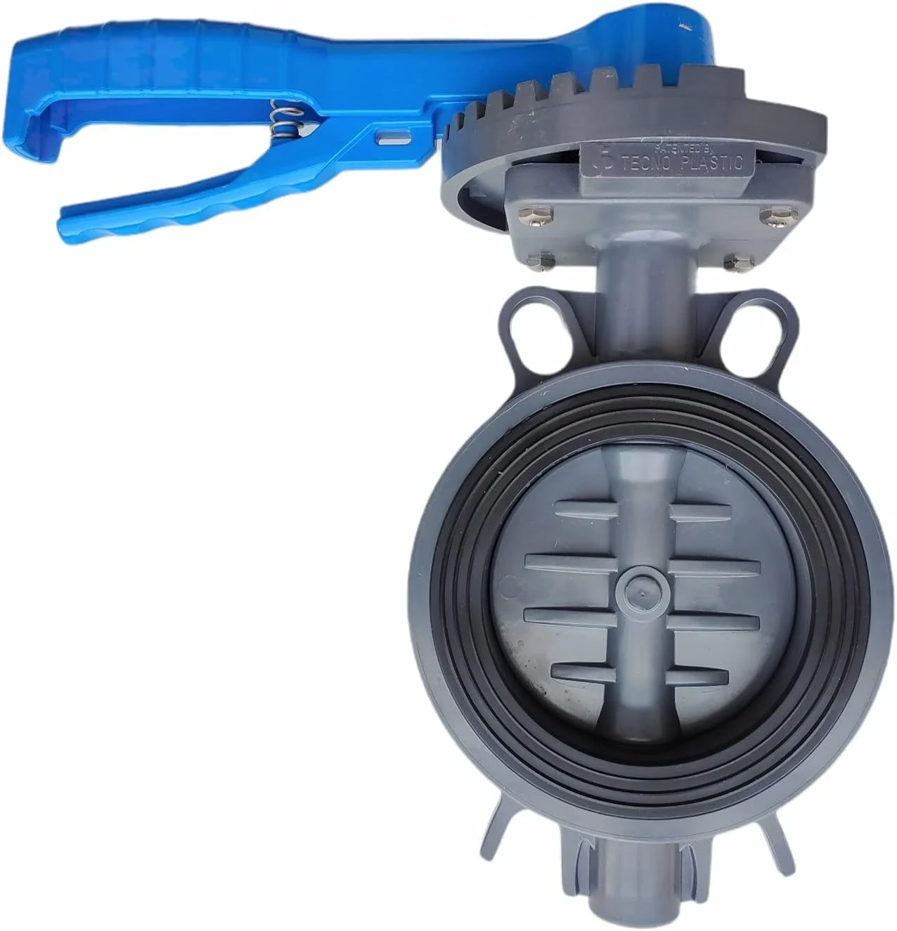 شیر پروانه ای UPVC تی پی تکنو پلاستیک، اتصالات لوله پی وی سی، کیفیت بالا، فشار قوی، آبرسانی. (5.4، 200، 225 میلی متر)